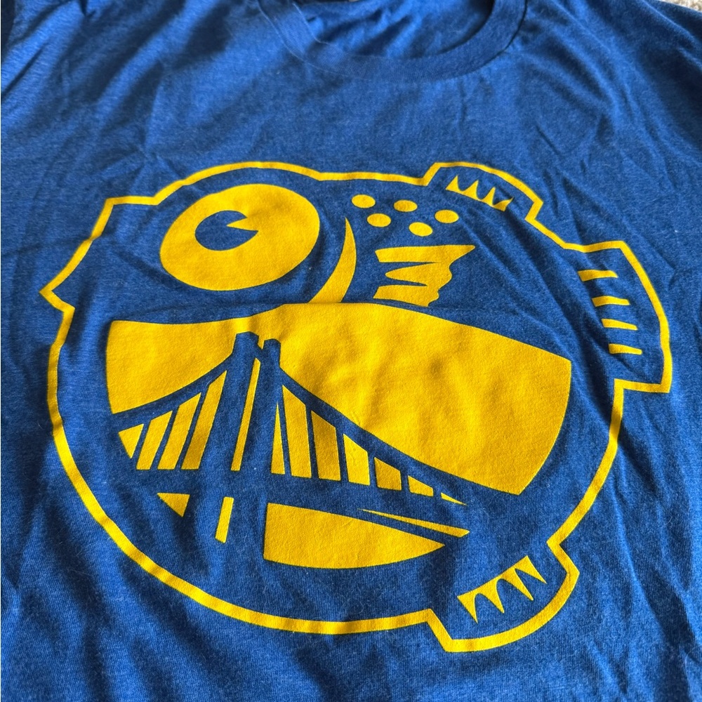 Blue Golden State Warriors inspired Graphic T-Shirt